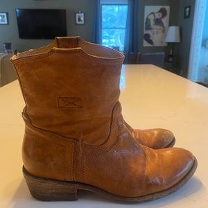 Size 6.5 Frye western bootie cognac